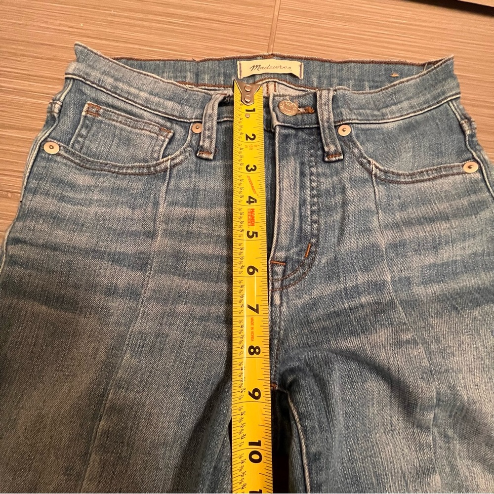 Madewell 9” inch High-Rise Skinny Jeans light medium wash 24 0 - Picture 10 of 13
